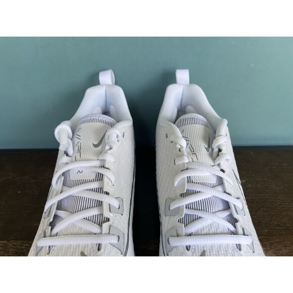 Nike Vapor Edge Speed 360 2 White/Silver Football Cleats Men\'s Size 9 DA5455-102 main image 4